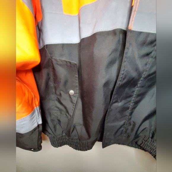 ML Kishigo Ripstop Unisex Lined Utility Bomber Jacket Size Medium - Picture 3 of 14